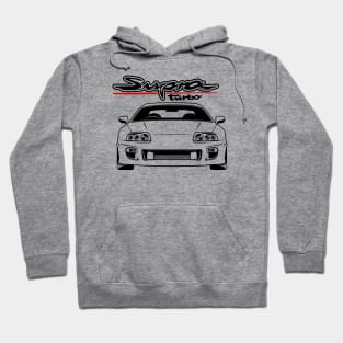 Super car Supra 4th Generation JZA80 mk4 black front Hoodie